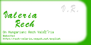 valeria rech business card
